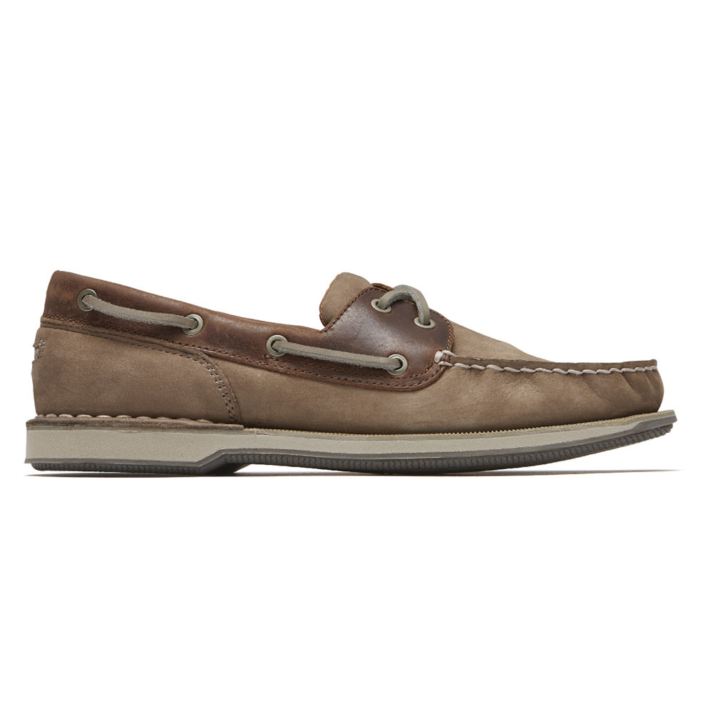 Rockport Boat Shoes For Mens Grey - Perth - PZ4857209